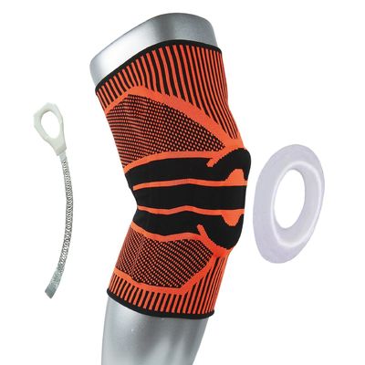 Le silicone pad professionnel pour le genou sport respirant et rouge pour la course