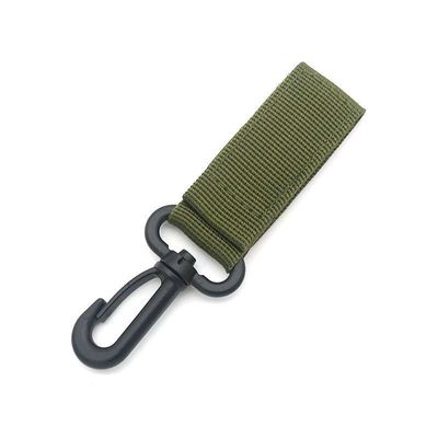 Chaîne de clés en polyester personnalisée Lanyards Carabiner porte-clés essentiel pour le camping en plein air