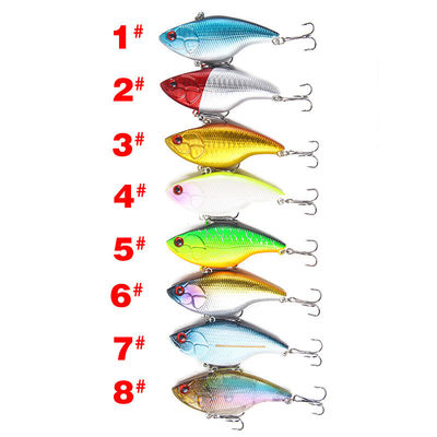 Appât artificiel à l'œil en 3D 6 Crochet Minnow appâts de pêche en plastique dur appâts de natation pour pêcheurs