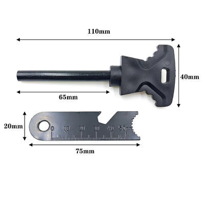 8mm Camping Fire Starter Flint Ferrocerium Rod pour la collection de matériel de survie en plein air