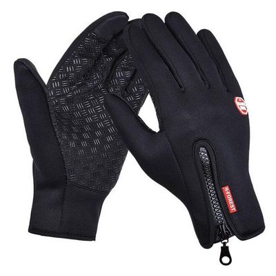 Gants de vélo de montagne à écran tactile à doigt complet Anti-dérrapage Gants de course à épreuve du vent