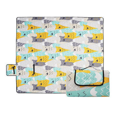 Couverture de plage pour pique-nique à l'extérieur étanche à l'eau Mat de plage de camping portable Matraces US 4/pièce