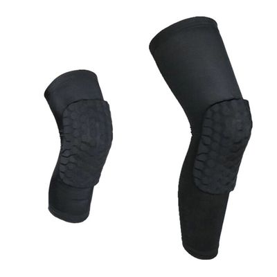 US 2/Piece Support de genou Lycra Manche de jambe pour le basket-ball Sport Manche de compression du genou