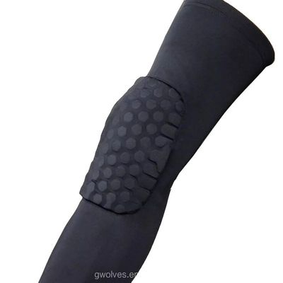 US 2/Piece Support de genou Lycra Manche de jambe pour le basket-ball Sport Manche de compression du genou