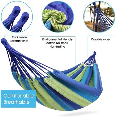 Hammock unique Portable Léger Camping toile Hammock extérieur en coton Hammock balancer
