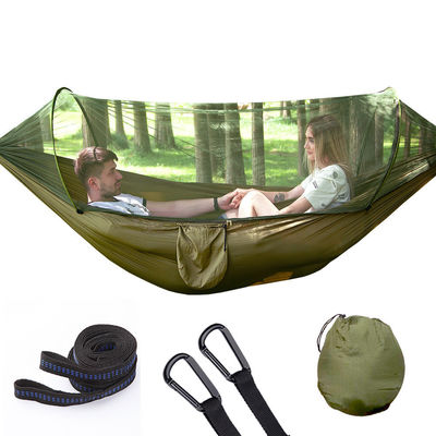 Hammock de camping en nylon ouvert automatique avec moustiquaire étanche et polyvalent