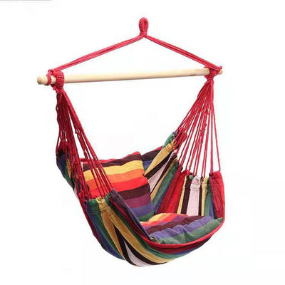 Chaise à hamac suspendue en jardin Chaise balançante en coton Compacte et confortable pour voyager