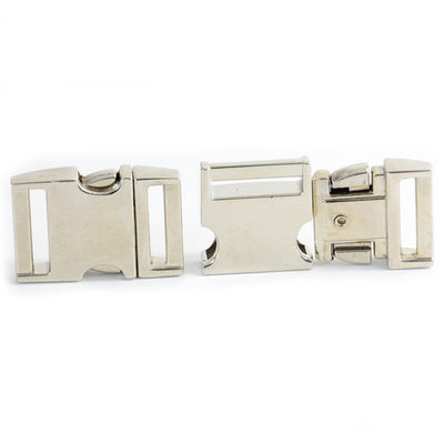 Collier de chien résistant aux températures élevées 20 mm à libération latérale en métal incurvé