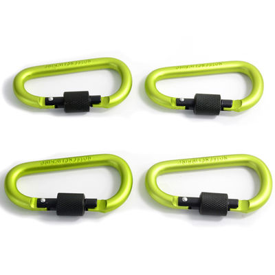Clip de porte-clés en aluminium en forme de D pour l'escalade en plein air
