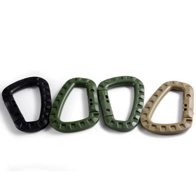 États-Unis Paiement initial Tactique D-Ring Molle Clip Keychain Carabiner en plastique léger