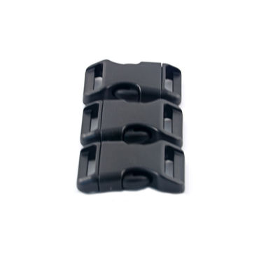 Boucle de paracord courbée légère 20 mm boucle de plastique à libération rapide pour sac à dos