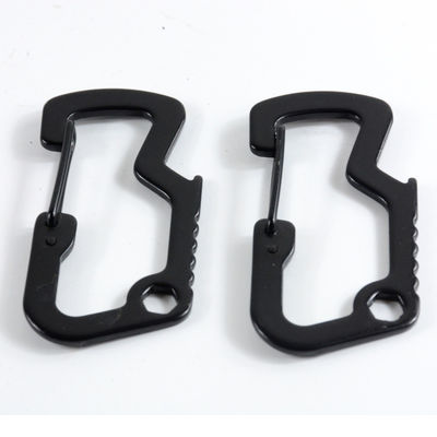 GSD201 Multifonction EDC Crochet de carabineur tactique Rings de clé en alliage de zinc pour un accès rapide