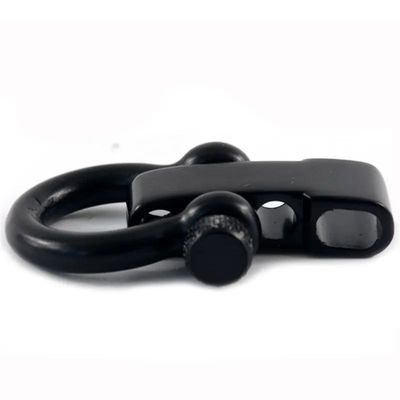 Camping extérieur en acier inoxydable Fermeture à vis à flèche 5 mm Noir Fermeture à paracord réglable