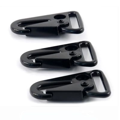 Coût d'expédition alliage de zinc 25 mm porte-clés crochet noir carabiner HK clip pour sacs