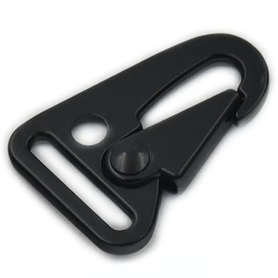 Coût d'expédition alliage de zinc 25 mm porte-clés crochet noir carabiner HK clip pour sacs