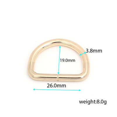US 20mm 25mm or métal D bague à boucle d'anneau accessoires avec politique de retour de 30 jours