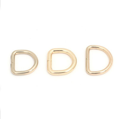 US 20mm 25mm or métal D bague à boucle d'anneau accessoires avec politique de retour de 30 jours