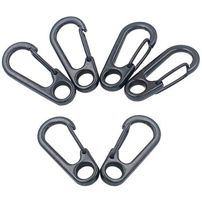 Mini aluminium EDC Carabiner clip porte-clés porte-clés bague à crochets paquetage poids brut 0,050kg