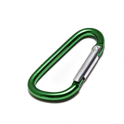 Carabiner rond en aluminium en forme de D de 5 cm à ressort extérieur
