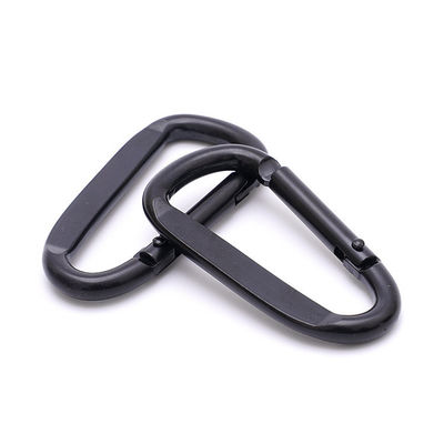 Coût d'expédition Aluminium Flat D Ring Metal Keychain Carabiner Hook échantillons US 1/pièce