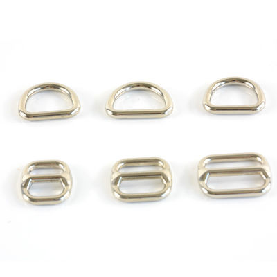 Taille de l'emballage 3,00cm * 2,00cm * 0,50cm Argent Métal D Ring Tri Glide Slider 20mm 25mm