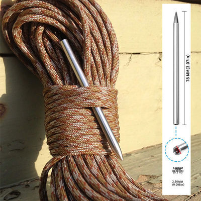 L'aiguille de laçage de paracord en acier inoxydable de 73 mm de longueur est parfaite pour le bricolage