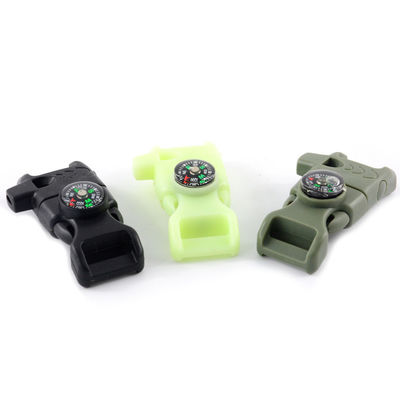 Appareil de démarrage du feu extérieur Sifflet Compas Boucle légère 13 mm Taille pour la survie Paracord