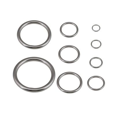 30 mm anneau rond soudé en acier inoxydable anneau métallique O avec paquetage poids brut 0,024 kg