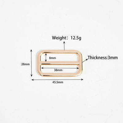25 mm coussinet métallique réglable pour sac à main Triglide Boucle utilisé pour sac à main ou collier de chien