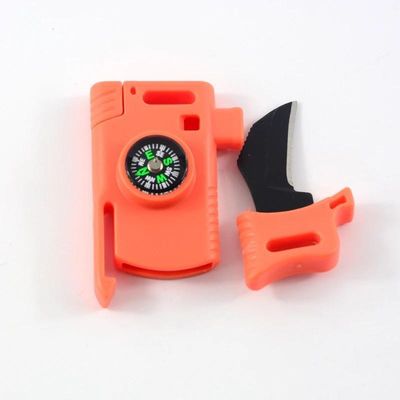 Paiement initial Multifonction d'urgence de la pierre de chaux de démarrage du feu Compass Buckle avec grattoir