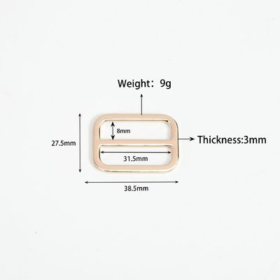 Réglable en alliage de zinc métallique Tri Glide Slider Buckle 20mm 25mm 38mm pour le coût d'expédition